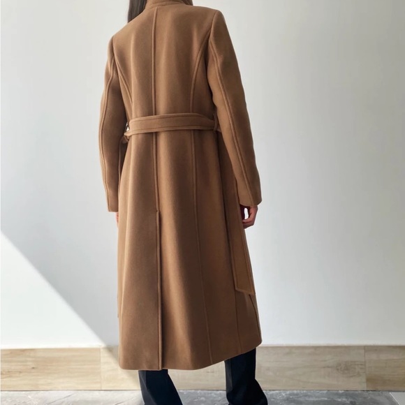 New 2XS Aritzia Babaton The Connor Wool Tailored Winter Coat Long Winter Elegant - Picture 5 of 16